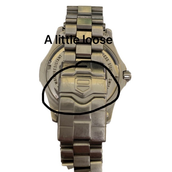 🌸Vintage Tag Heuer 38mm Professional 200M Silver Stainless Band w/ Blue Face - Picture 6 of 7